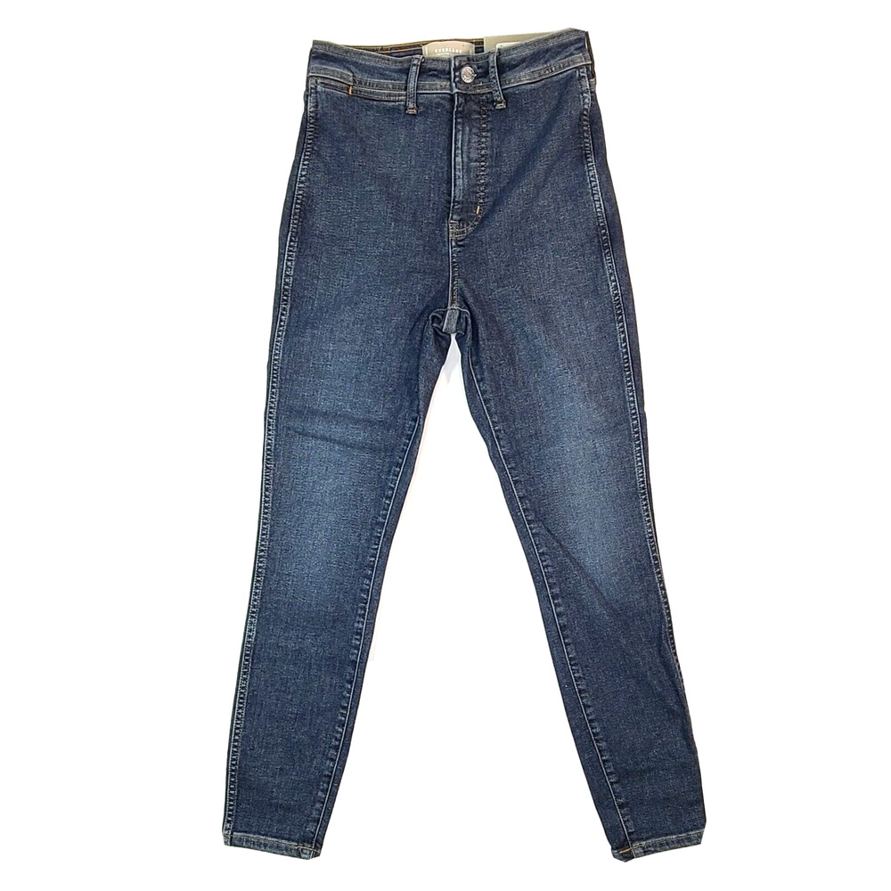 Everlane Women's The Way-High Skinny Blue Denim Jean Size 27 Regular 27.5 Inseam